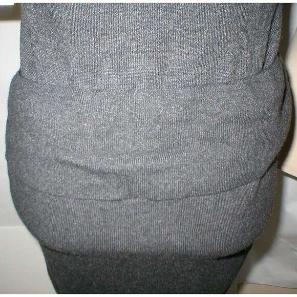 New NWT Rachel Roy Dress Gray Sweater XS Sexy Front Knot Sleeves Cotton Viscose - Picture 3 of 5